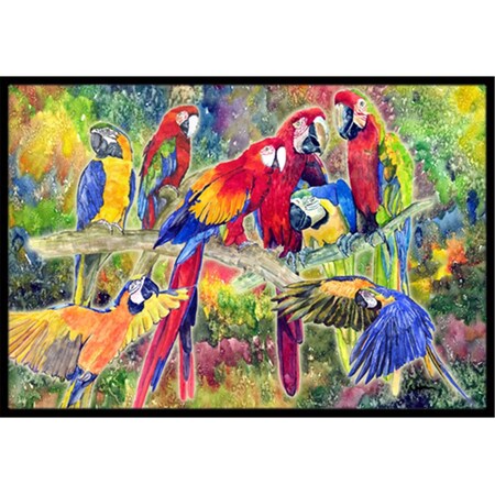 Jensendistributionservices 18 x 27 in. Parrots Indoor Or Outdoor Mat MI2554013
